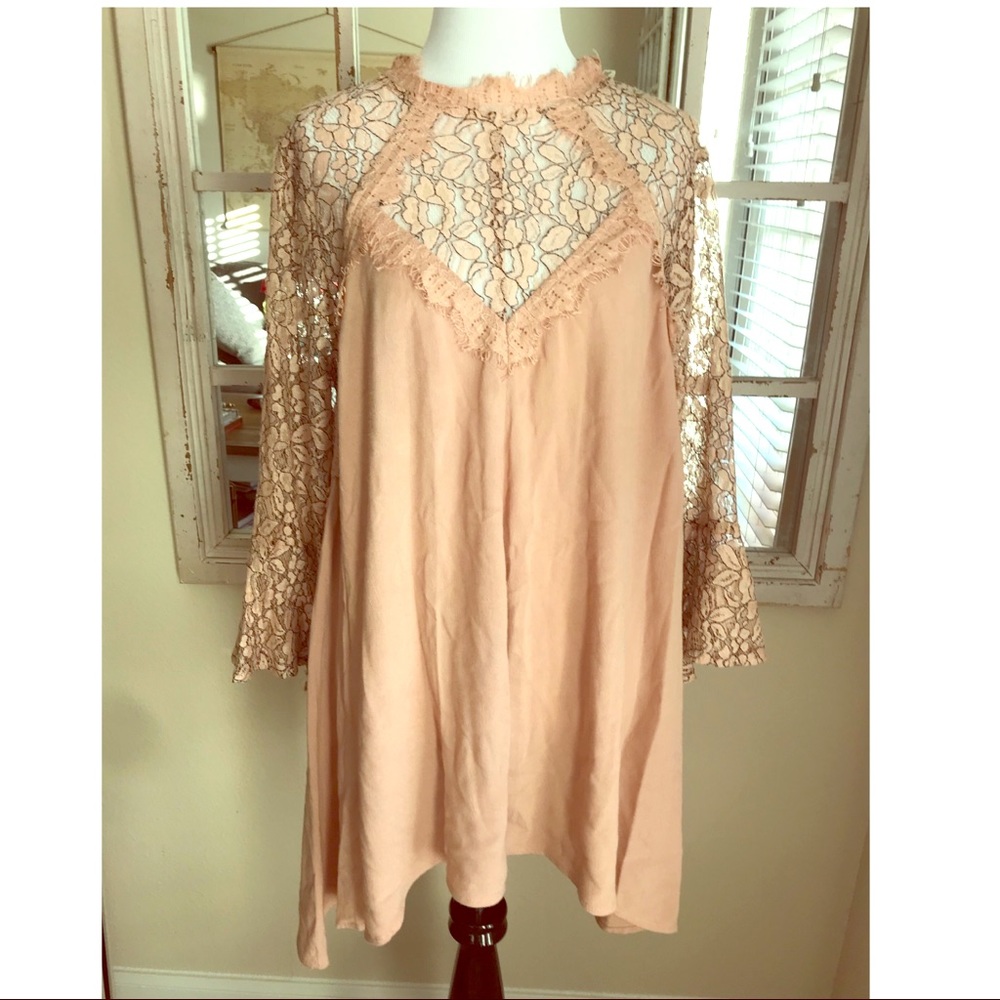 Umgee Blush Pink Tunic Top